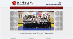 Desktop Screenshot of lionstaekwondo.com